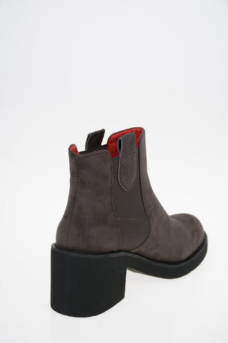 7cm Suede Leather Ankle Boot