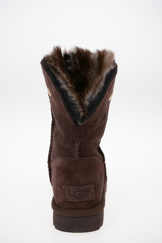 Suede Leather VALENTINA Ankle Boot with Swarovski