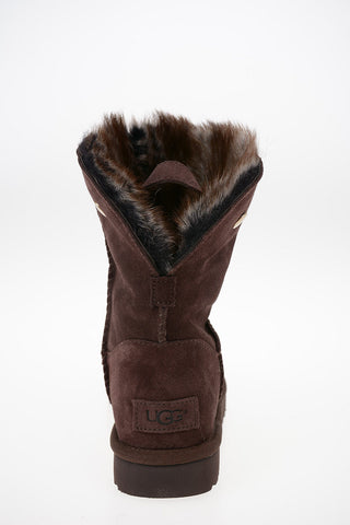 Suede Leather VALENTINA Ankle Boot with Swarovski