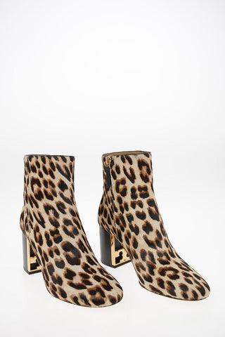 7cm Leopard Printed GIGI Ankle Boot
