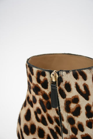 7cm Leopard Printed GIGI Ankle Boot