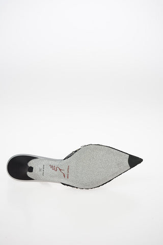 7cm Slingback SANDERELLA with Strass and Pearl