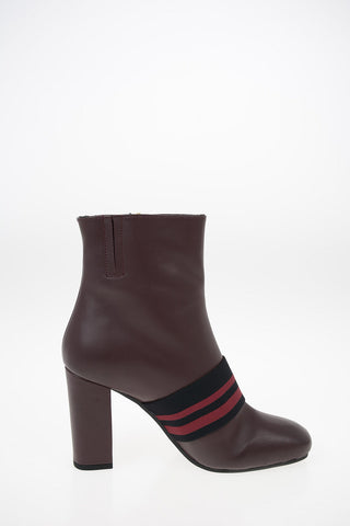 9cm Leather MAXIME Ankle Boots