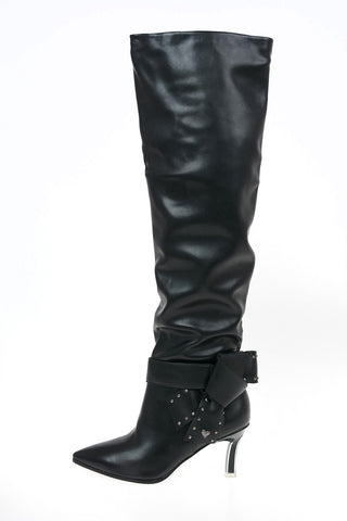 8cm Faux Leather Boots