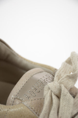 Leather Glittered Sneakers