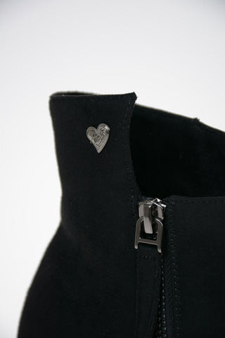8cm Faux Suede Leather Ankle Boots