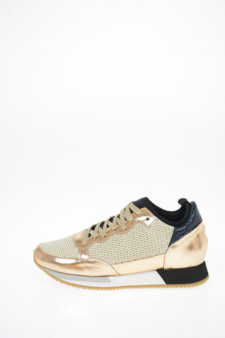 Fabric and Leather BRIGHT Sneakers