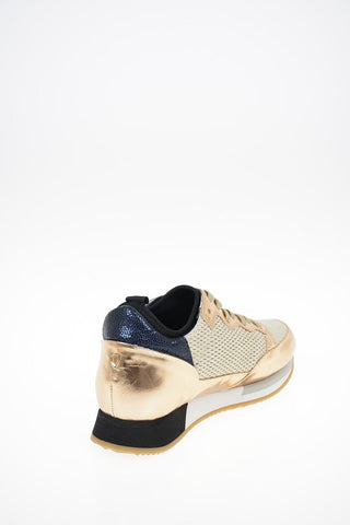 Fabric and Leather BRIGHT Sneakers