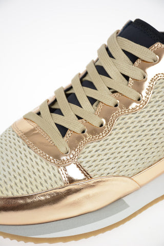 Fabric and Leather BRIGHT Sneakers