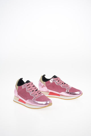 Fabric and Leather BRIGHT Sneakers