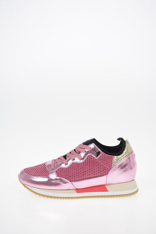 Fabric and Leather BRIGHT Sneakers