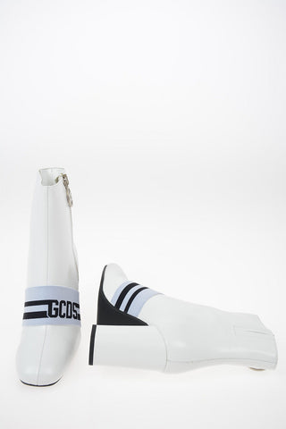 10cm Leather Ankle Boots