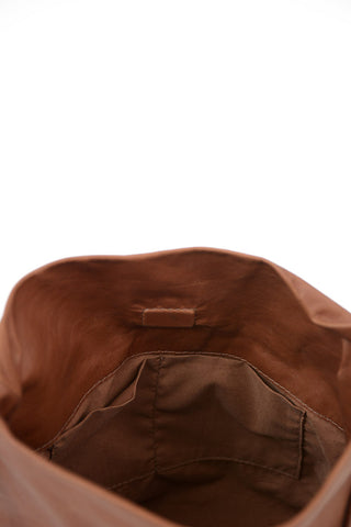 Leather SMALL ADRI Pochette HENNA
