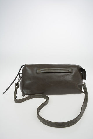 Leather BOX CLUTCH Bag DARK DUST