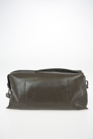 Leather BOX CLUTCH Bag DARK DUST