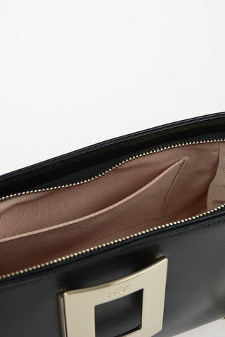Leather Pochette with Chain