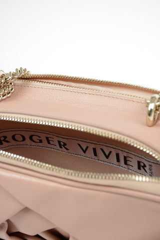 Leather Pochette with Chain