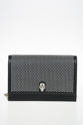 Leather Pochette with Chain