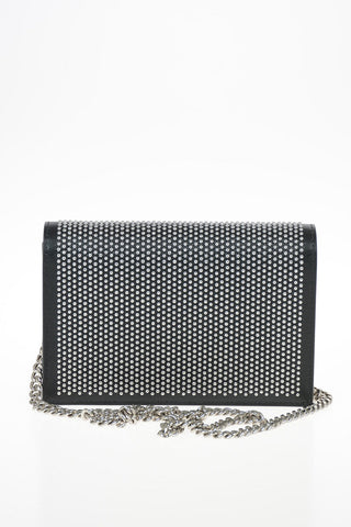 Leather Pochette with Chain