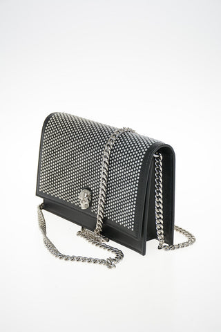 Leather Pochette with Chain