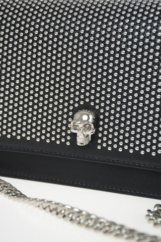 Leather Pochette with Chain