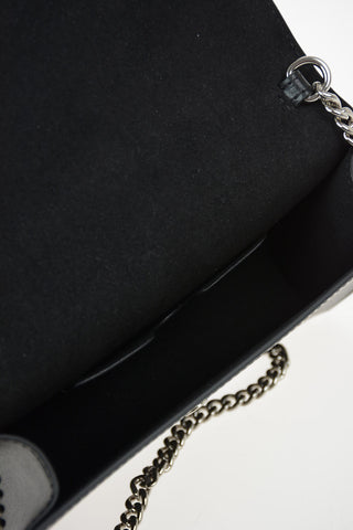 Leather Pochette with Chain