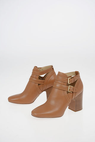 MICHAEL 9cm Leather Cut-out BLAZE Ankle Boots