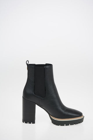 10cm Textured Leather MILLER Booties