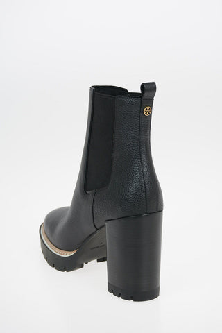 10cm Textured Leather MILLER Booties