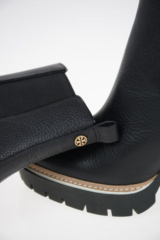 10cm Textured Leather MILLER Booties
