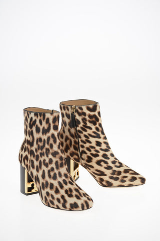 7cm horsehair Cheetah-Print GIGI Booties