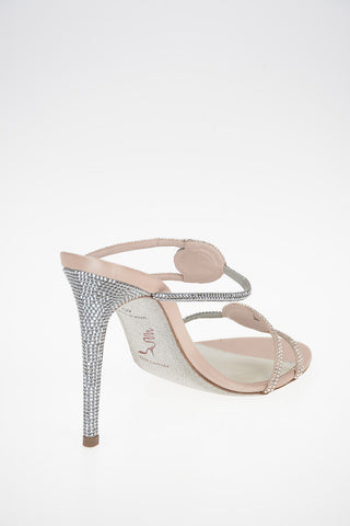 Mules SPILLA in Raso con strass 11cm