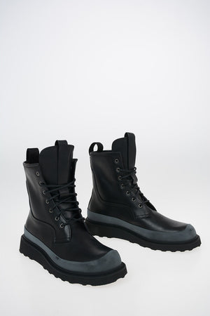 leather Combat boots