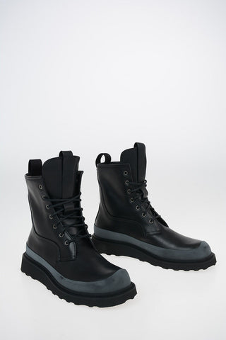 leather Combat boots