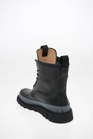leather Combat boots