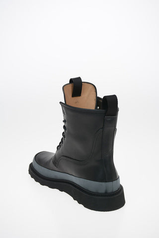 leather Combat boots