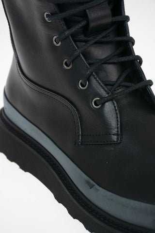 leather Combat boots