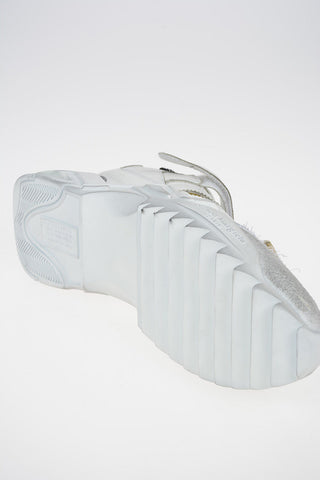 MM22 Leather and Fabric High-top Sneakers