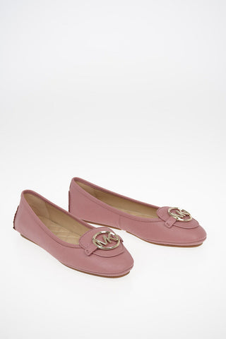 MICHAEL leather LILLIE MOC Ballet flats