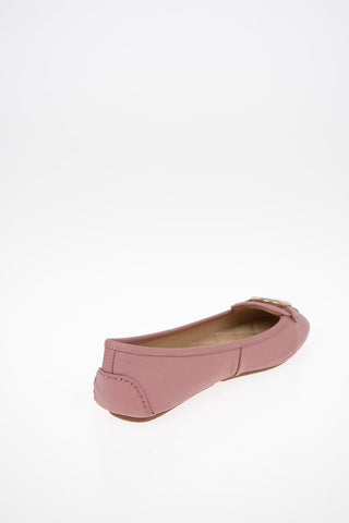 MICHAEL leather LILLIE MOC Ballet flats