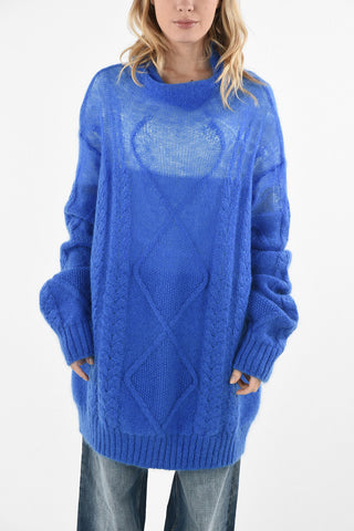 MM0 Aran Oversize Turtleneck Sweater