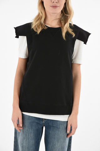 MM6 Sleeveless Crew-Neck Sweatshirt
