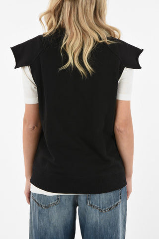 MM6 Sleeveless Crew-Neck Sweatshirt