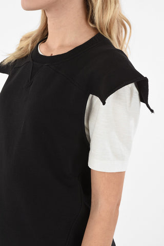 MM6 Sleeveless Crew-Neck Sweatshirt