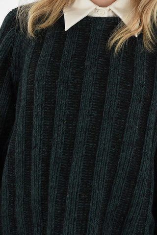 MM6 Cable Knit Crew-neck Sweater