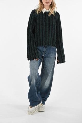MM6 Cable Knit Crew-neck Sweater