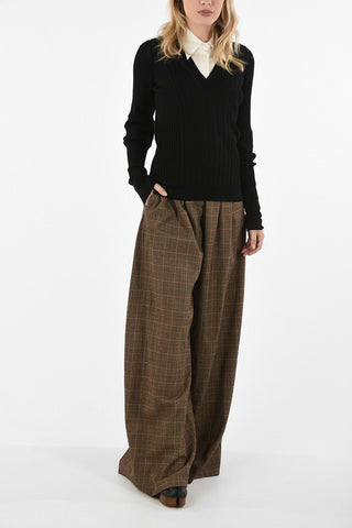MM4 Ribbed V-Neck Sweater