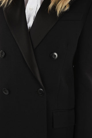 Peak Lapel Double-Breasted Blazer