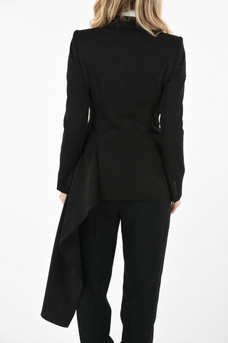 Peak Lapel Double-Breasted Blazer