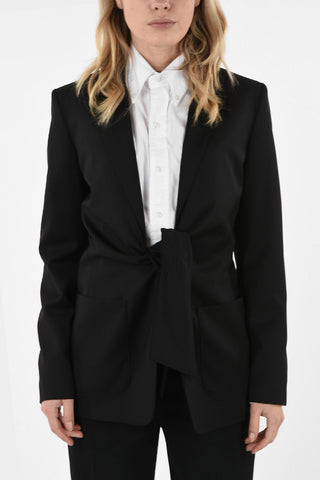 Blazer VENERE in Lana Vergine Con Chiusura Fiocco 